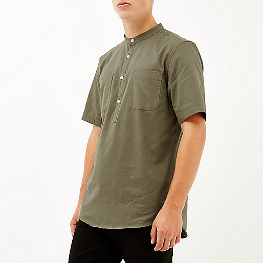 riverisland women bag sale,jacques-vertuk Womens T Shirts Khaki green over head short sleeve shirt Shirts Sale men