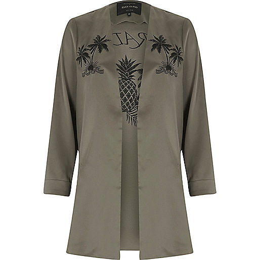 river island molly ripped jeans,jacques-vertuk Outlet Khaki green paradise duster coat women 695336