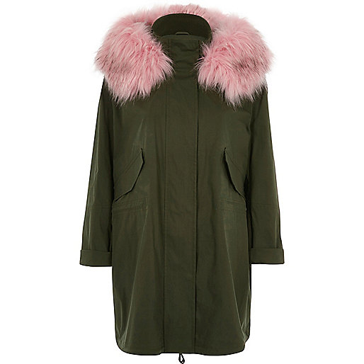 river island black diamante bag,jacques-vertuk Shop Khaki green pink fur collar parka women 702401