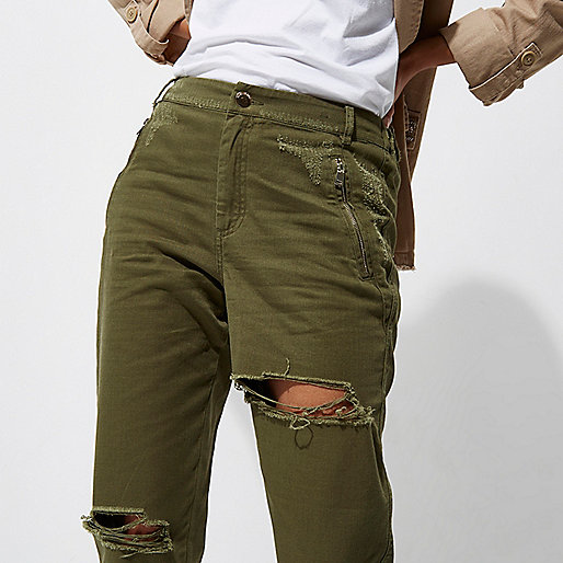 river island mini cross body bag,jacques-vertuk Trouser Suit Ladies Khaki green ripped tapered pants Pants Sale women