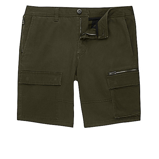 loafers for men river island,jacques-vertuk UK Sale Khaki green skinny cargo shorts men 302951