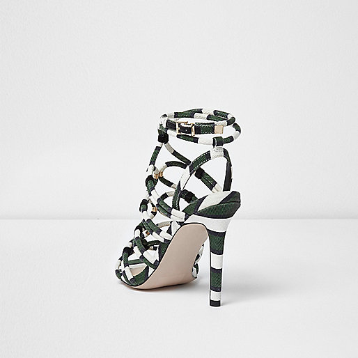 river island dress trousers,jacques-vertuk Suits Sale Khaki green stripe caged sandals Shoes / Boots Sale women