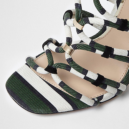 river island dress trousers,jacques-vertuk Suits Sale Khaki green stripe caged sandals Shoes / Boots Sale women