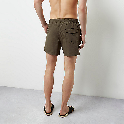 river island trench,jacques-vertuk Shoes Online Khaki green swim trunks Swim Trunks Shorts men