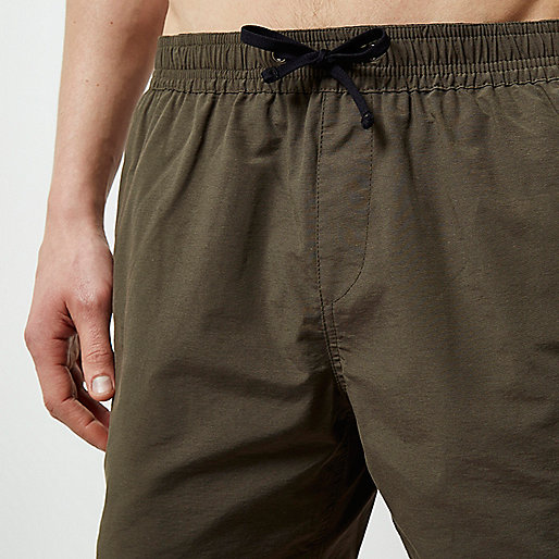 river island trench,jacques-vertuk Shoes Online Khaki green swim trunks Swim Trunks Shorts men