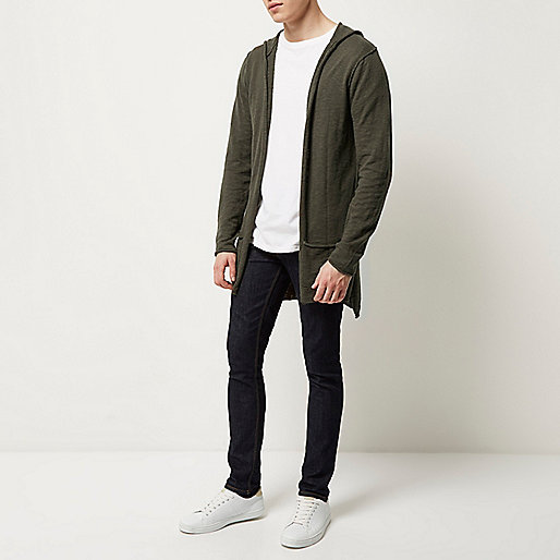 river island princes street,jacques-vertuk Shop Khaki lightweight hooded cardigan men 291254