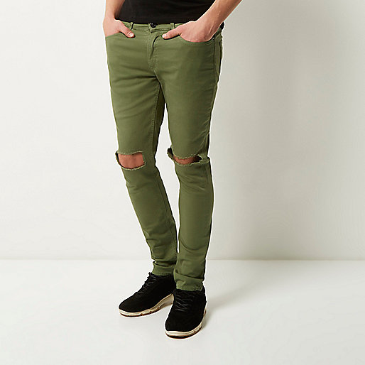 river island london bag,jacques-vertuk South Africa Khaki Sid ripped skinny jeans men 293716