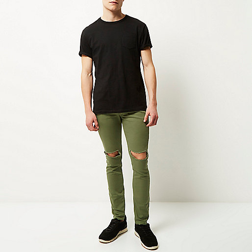 river island london bag,jacques-vertuk South Africa Khaki Sid ripped skinny jeans men 293716