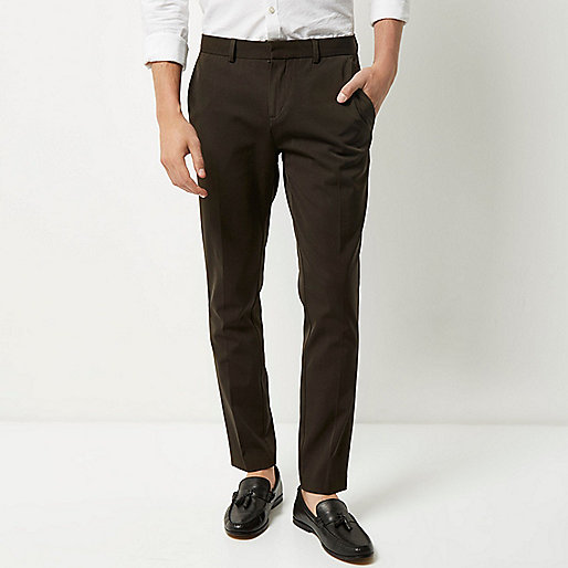 river island summer sale,About jacques-vertuk Khaki skinny fit pants Pants Sale men