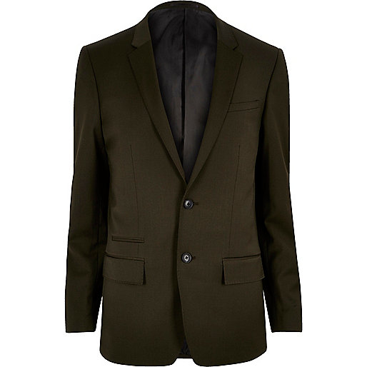 jacques-vertuk Khaki skinny suit jacket 289016 men Suits