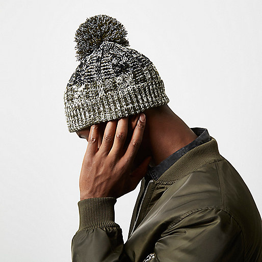 asos river island boots,jacques-vertuk UK Sale Khaki twist knit bobble hat men 297976