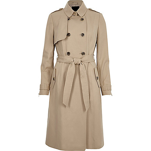 river island black fur,jacques-vertuk 2017 Light beige belted trench coat Coats Coats / Jackets women