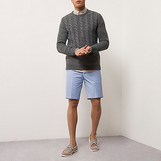 river island mini me,jacques-vertuk Price Range Light blue belt detail slim fit shorts Smart Shorts Shorts men