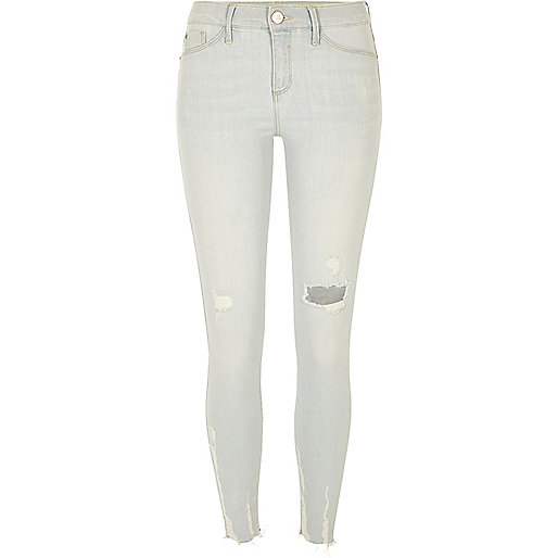 jacques-vertuk Light blue bleach distressed Molly jeggings 695277 women Jeans