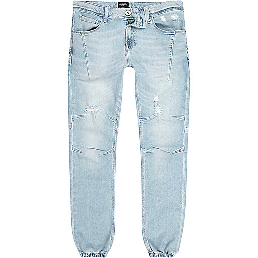 jacques-vertuk Light blue bleach Ryan jogger jeans 293888 men Jeans Jogger Jeans