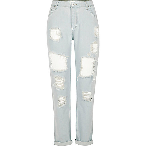 river island petite straight leg jeans,jacques-vertuk Find Product In Store Light blue bleached ripped boyfriend jeans Jeans Sale women