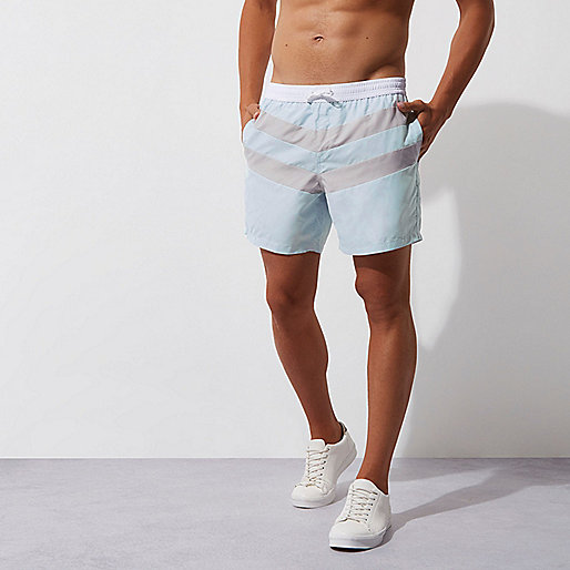 river island snug boots,jacques-vertuk Online Light blue block stripe swim trunks men 302510