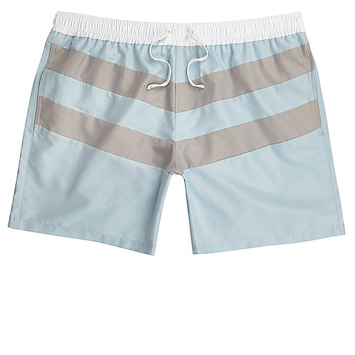 river island stripe dress,jacques-vertuk Suits Light blue block stripe swim trunks Shorts Sale men