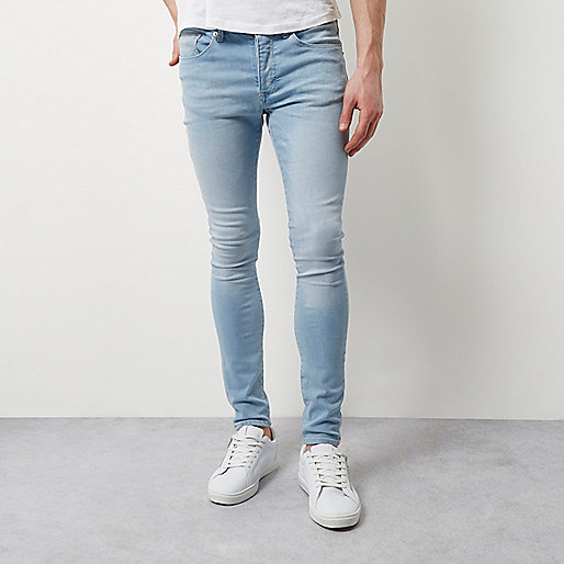 cargos river island,jacques-vertuk Ireland Light blue Danny super skinny jeans men 299177