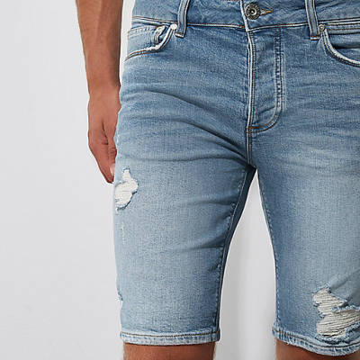 river island cream jeans,jacques-vertuk In Store Light blue distressed skinny fit denim shorts Casual Shorts Shorts men