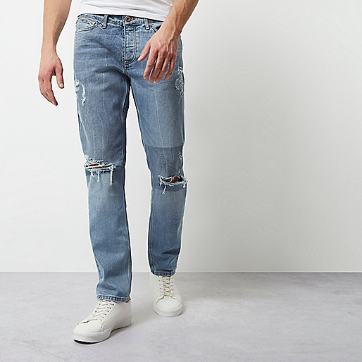 river island pink sandals,jacques-vertuk Online Light blue fade patch Sid jeans men 298532