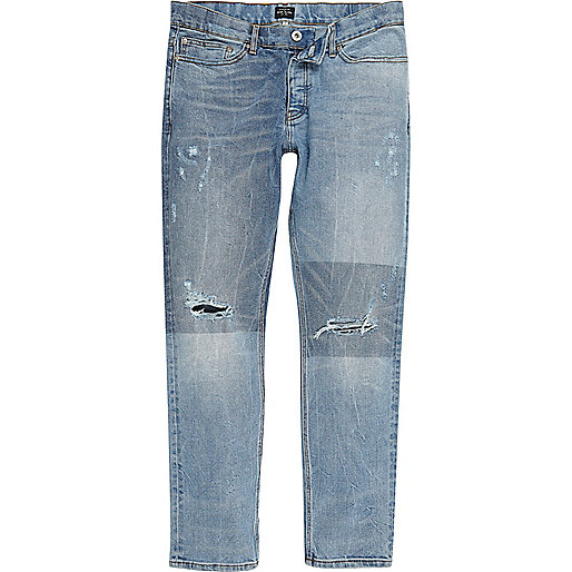 jacques-vertuk Light blue fade patch Sid jeans 298532 men Jeans