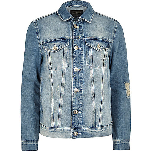 river island womens bags,jacques-vertuk Outlet Light blue faded future print denim jacket men 300352