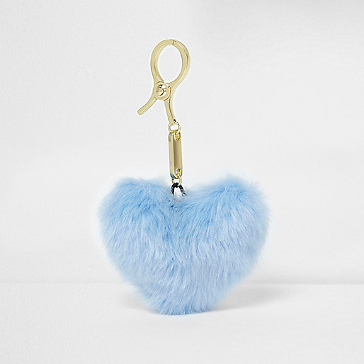 jacques-vertuk Light blue heart pom pom keyring 704510 women Accessories Keyrings