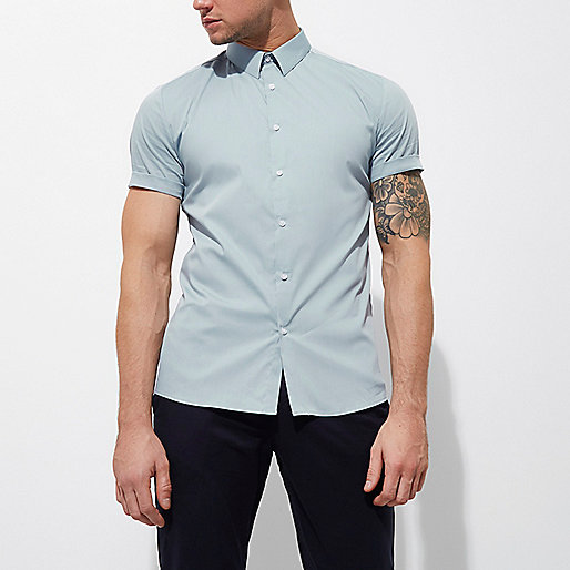 river island pink and red dress,River In Island Light blue muscle fit short sleeve shirt Short Sleeve Shirts Shirts men