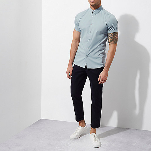 river island pink and red dress,River In Island Light blue muscle fit short sleeve shirt Short Sleeve Shirts Shirts men