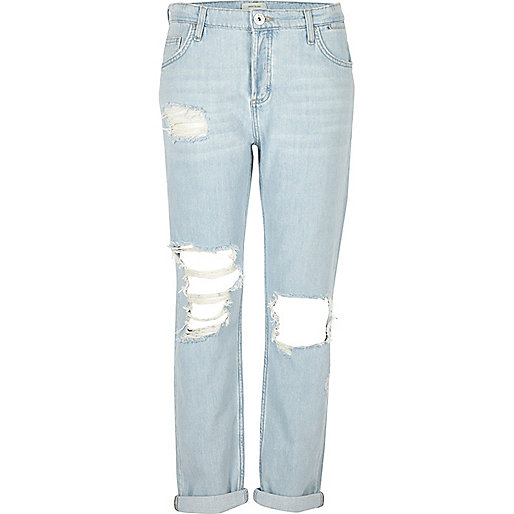 river island white lace midi dress,jacques-vertuk Internet Light blue ripped boyfriend jeans Jeans Sale women