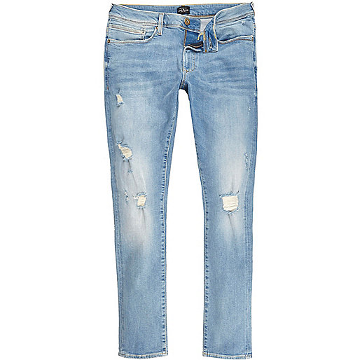 river island mini boots,Shop Online At jacques-vertuk Light blue ripped Danny super skinny jeans Super Skinny Jeans men