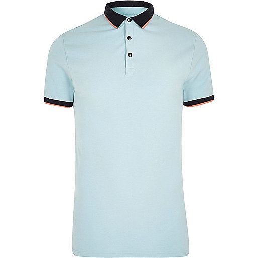 river island padded coat,jacques-vertuk Online Light blue tipped muscle fit polo shirt men 301183