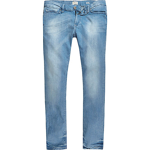 jacques-vertuk Light blue wash Danny super skinny jeans 290720 men Jeans