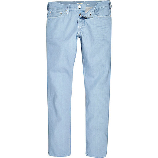 jacques-vertuk Light blue wash Dylan slim fit jeans 290924 men Jeans