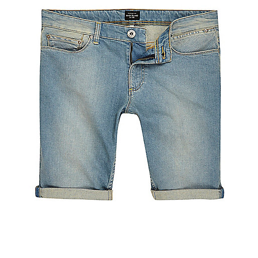 jacques-vertuk Light blue wash faded denim shorts 298595 men Shorts