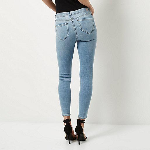 river island ollie spray on jeans,jacques-vertuk Ireland Light blue wash ripped Molly jeggings women 690652