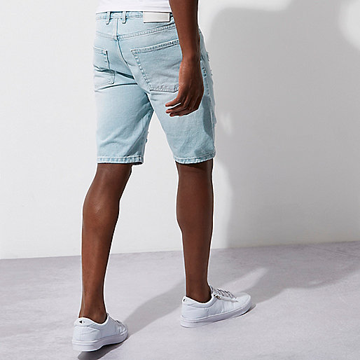 river island jackets men s,jacques-vertuk Womens Shoes Sale Light blue wash ripped slim fit denim shorts Casual Shorts Shorts men