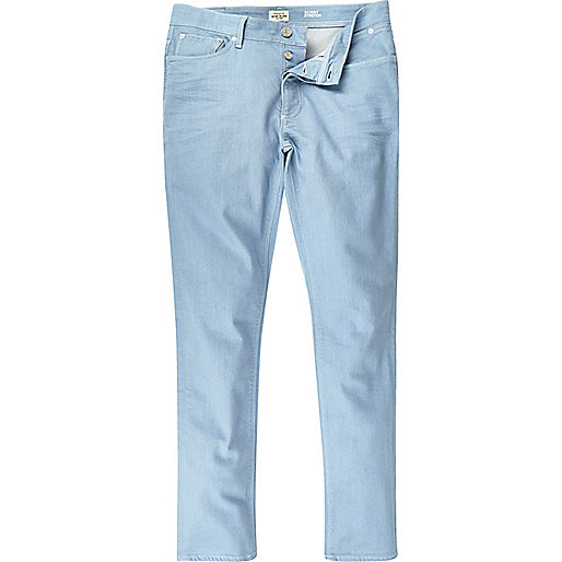 jacques-vertuk Light blue wash Sid skinny stretch jeans 292515 men Jeans