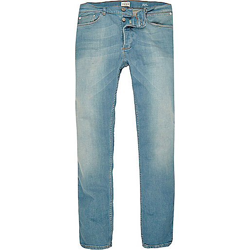 jacques-vertuk Light blue wash Sid skinny stretch jeans 294183 men Jeans