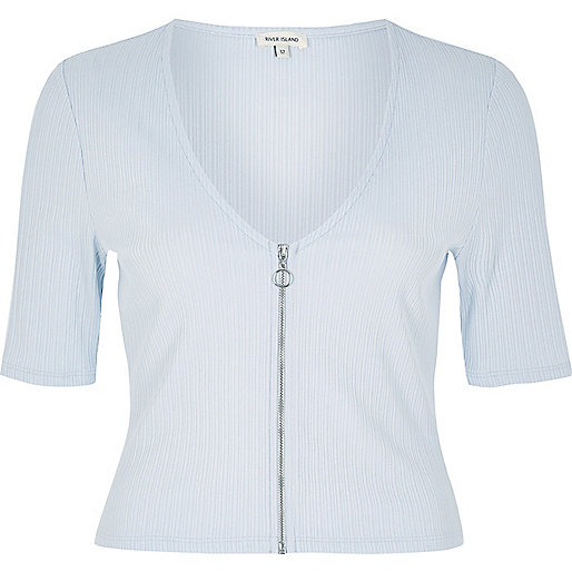 river island white jeans sale,jacques-vertuk Ladies Watches Light blue zip front crop top T-Shirts & Tanks Sale women