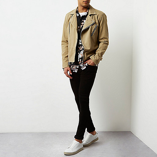 river island diamante jeans,jacques-vertuk Online Store South Africa Light brown biker jacket Coats / Jackets Sale men