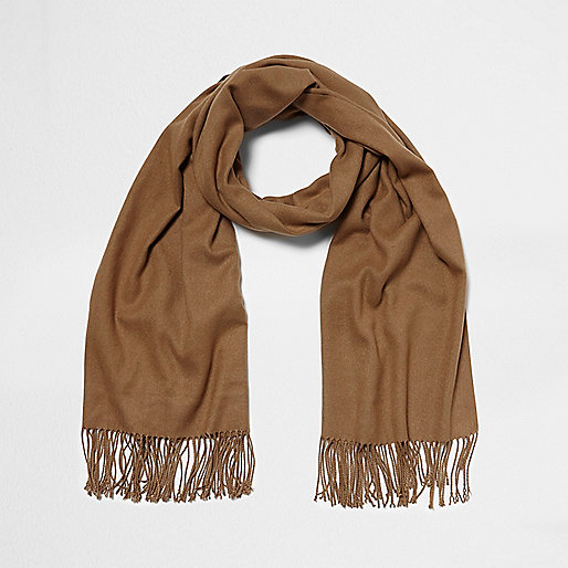 river island mens holdall bag,Eu jacques-vertuk Light brown blanket scarf Scarves Accessories women