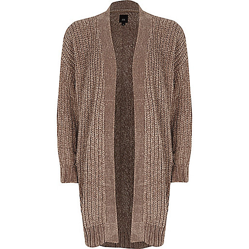 cape coat river island,jacques-vertuk Stores Light brown chenille longline cardigan women 705320