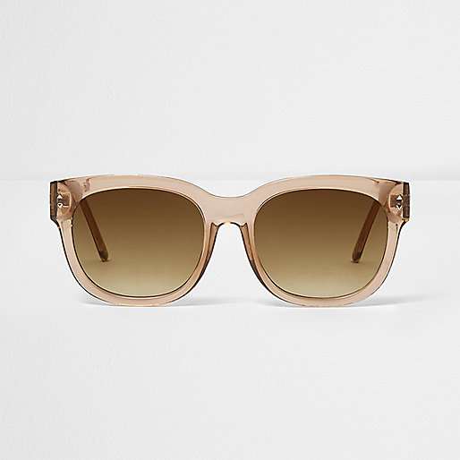 jacques-vertuk Light brown clear smoke oversized sunglasses 699788 women Sunglasses Oversized Sunglasses