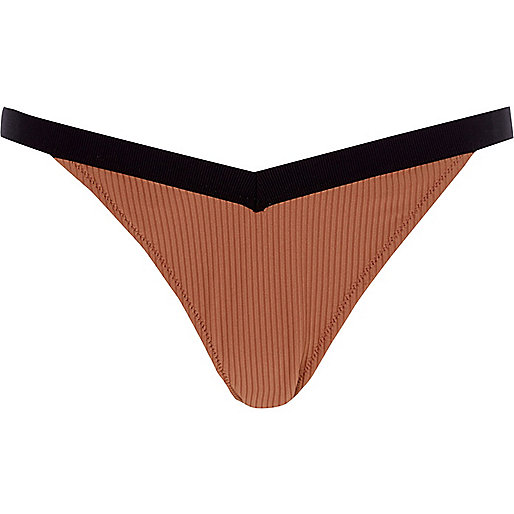 river island wool dress,jacques-vertuk Sale Light brown clip front triangle bikini top women 707740