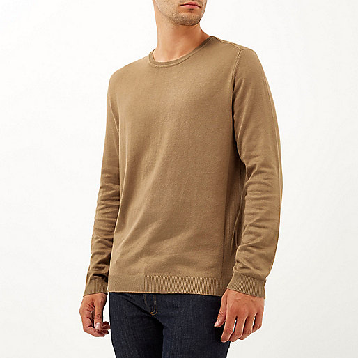 river island shoes sale women s,jacques-vertuk Ireland Light brown crew neck sweater men 286998