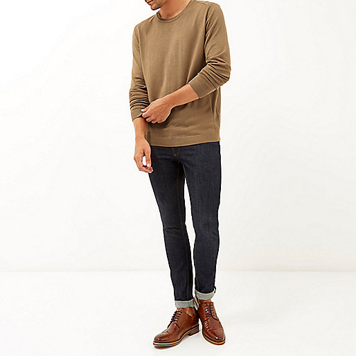 river island shoes sale women s,jacques-vertuk Ireland Light brown crew neck sweater men 286998