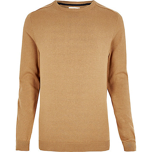 river island womens trousers,jacques-vertuk London Light brown crew neck sweater men 294311