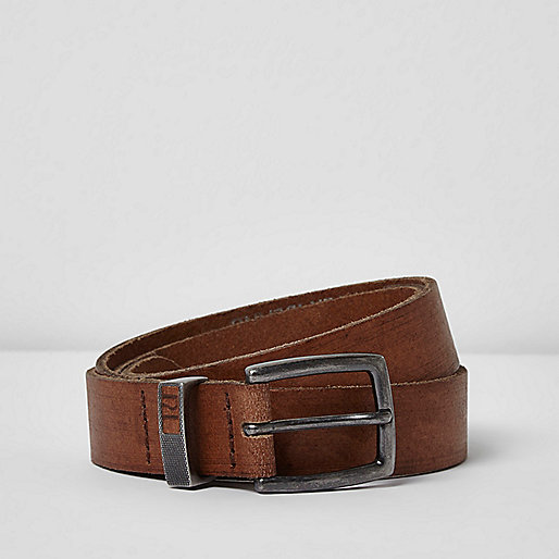 jacques-vertuk Light brown leather belt 300819 men Accessories Belts